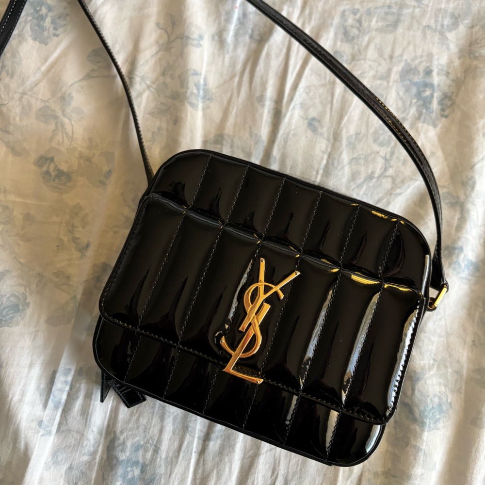 YSL Saint Laurent patent crossbody